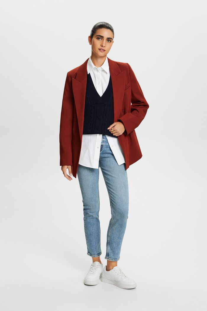 Schmale Stretch-Jeans mit mittelhohem Bund