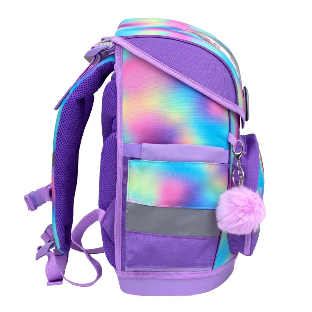Belmil Compact ergonomisches Schulranzen-Set 4-teilig - Rainbow Color