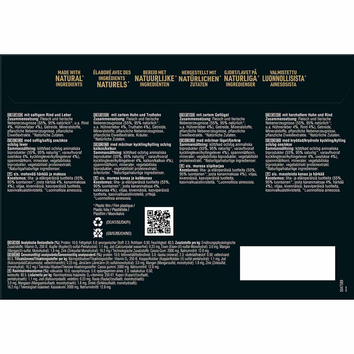 Cesar Klassik-Terrine 4 Varietäten Schale 24x150g bei ZooRoyal