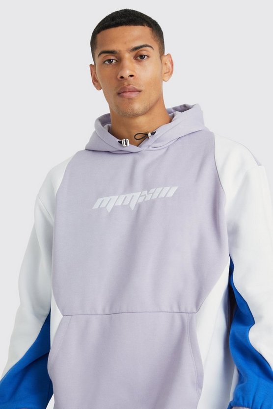 Kastiger Oversize Colorblock Hoodie
