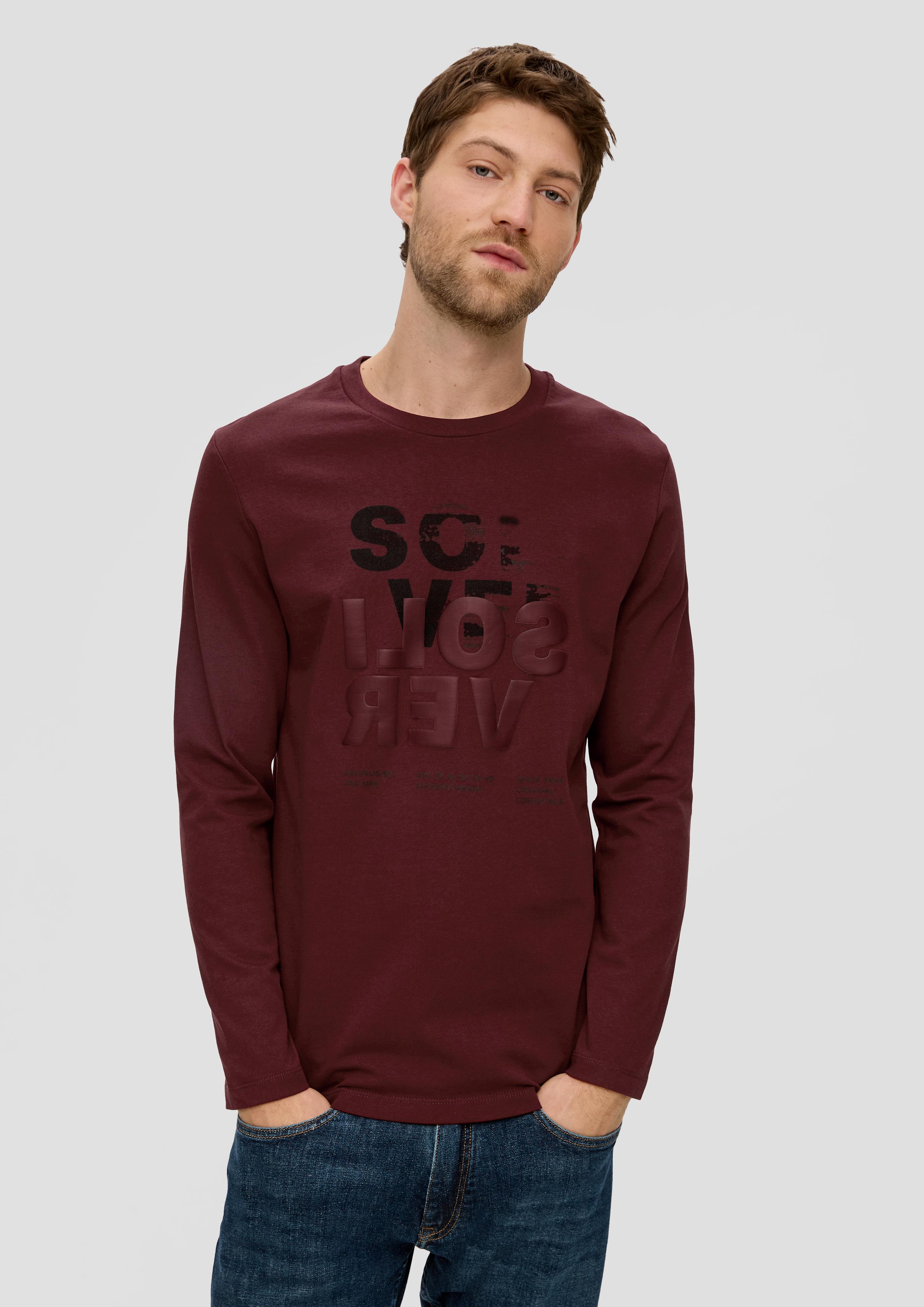 Longsleeve mit gummiertem Label-Print  2138671-39D1