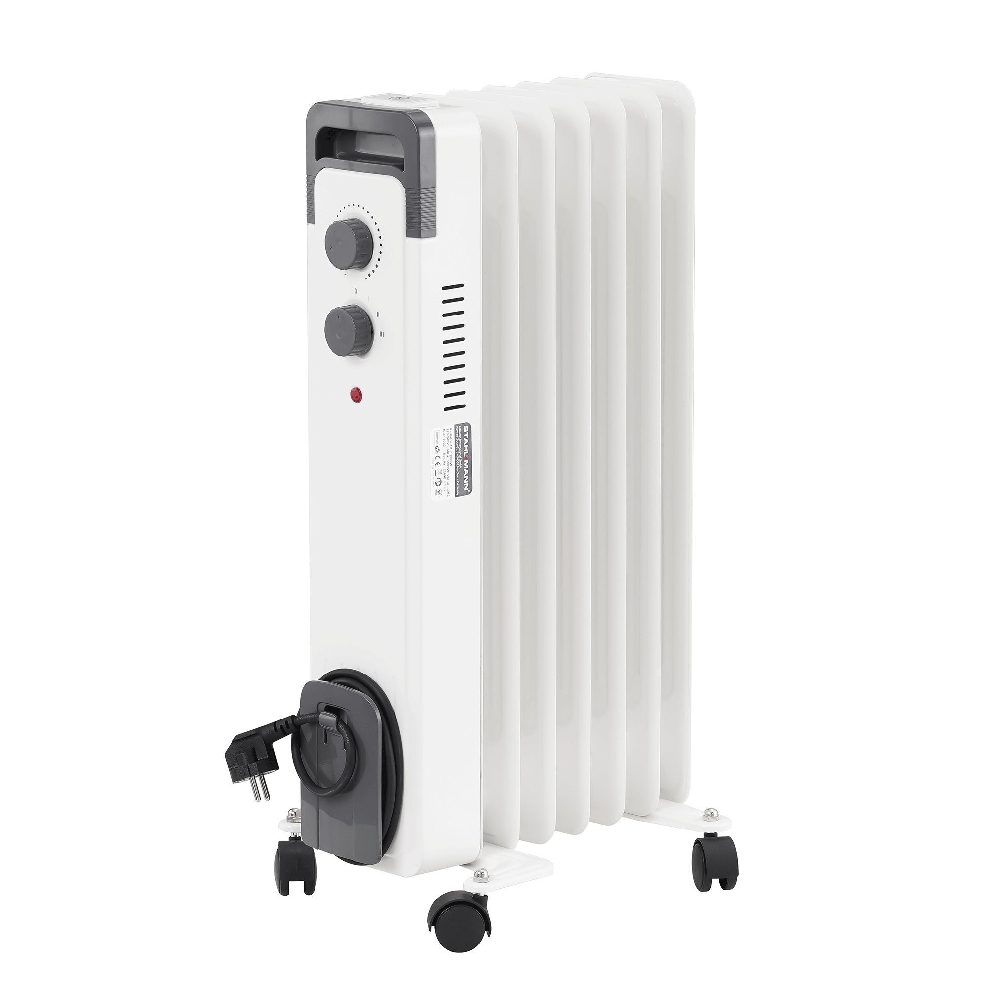 Stahlmann Heizgerät STAHLMANN Radiator Elektroheizung ZR17, 1500 W, Heizung Elektrisch mit Thermostat und 3 Heizstufen, Heizgerät