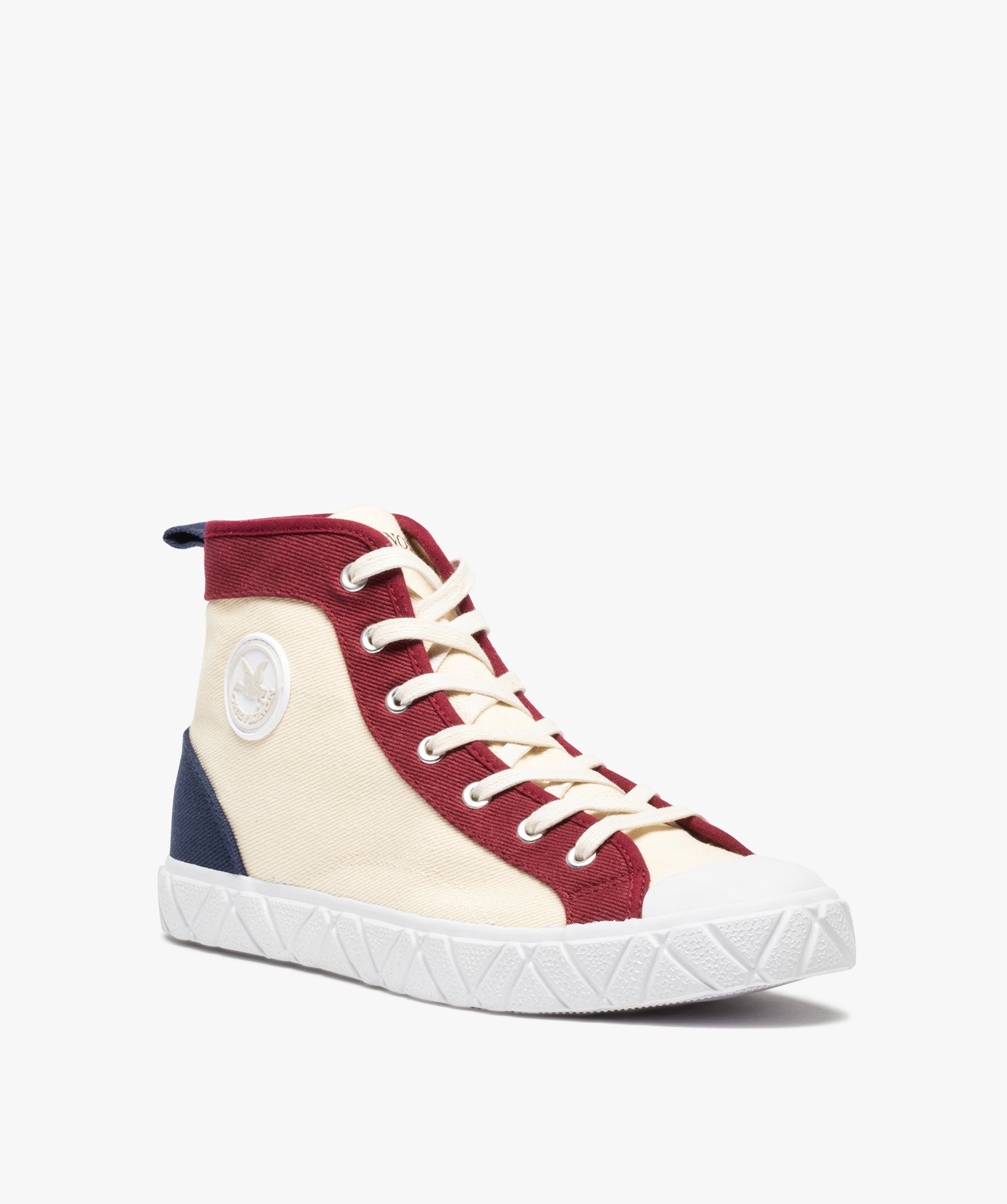 Baskets homme semi-montantes en toile – Chevignon blanc | GEMO