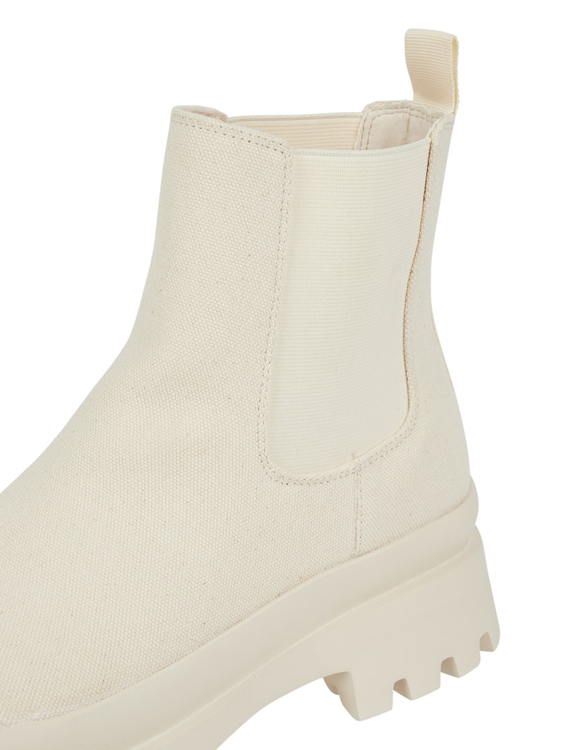 Chelsea Boots mit Logo in beige