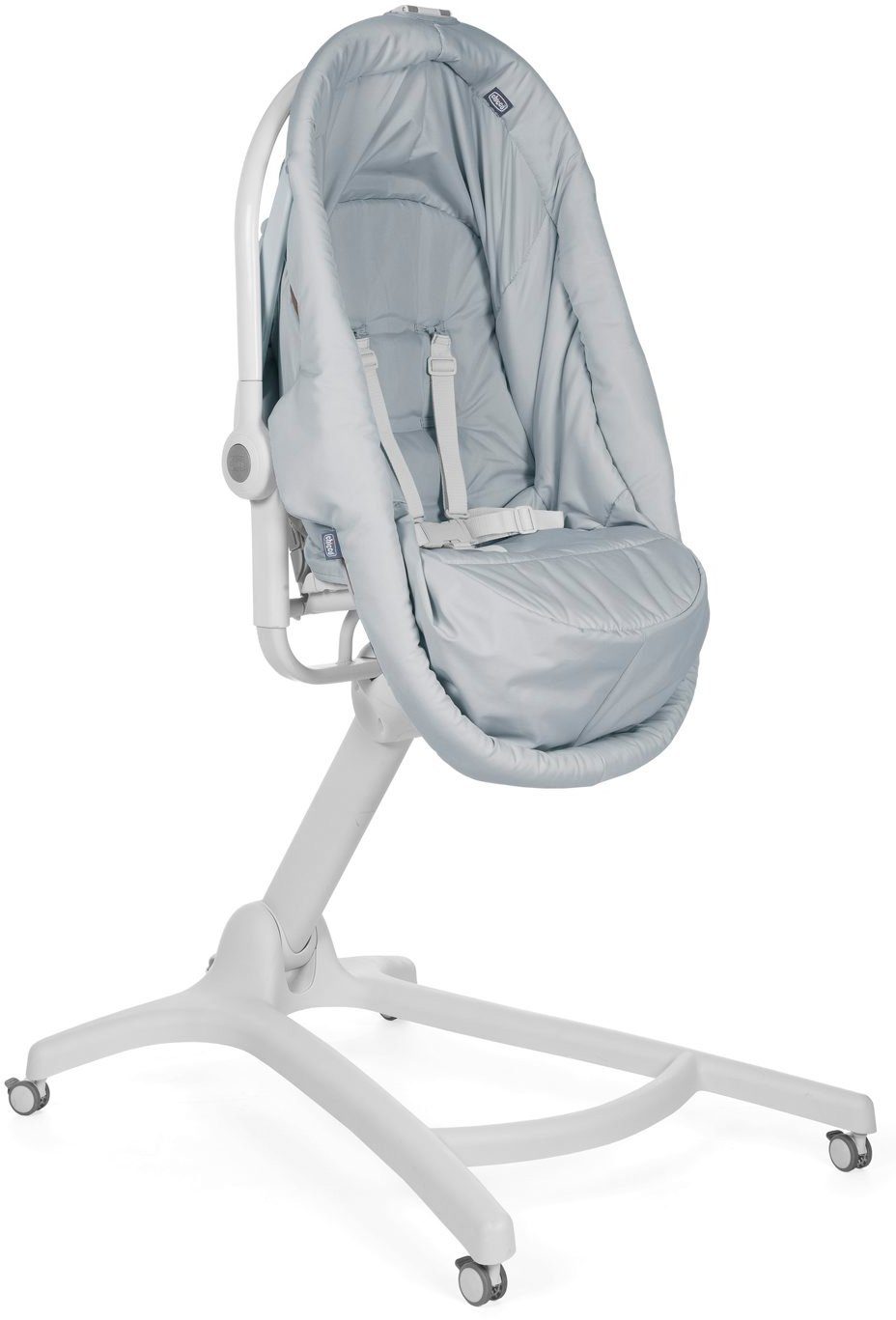 Chicco Kombihochstuhl Baby Hug 4 in 1, Grey, Stubenwagen, Liegesessel, Hochstuhl und erster Stuhl in Einem!