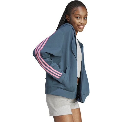 DAMEN KAPUZENSWEAT FUTURE ICONS 3-STREIFEN