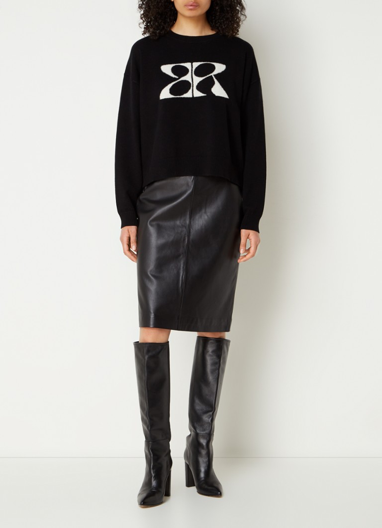 STUDIO AR by Arma Thea sheepskin midi skirt