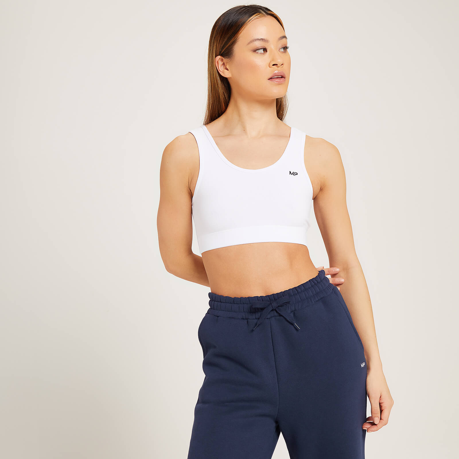 Brassière à larges bretelles MP pour femmes – Blanc