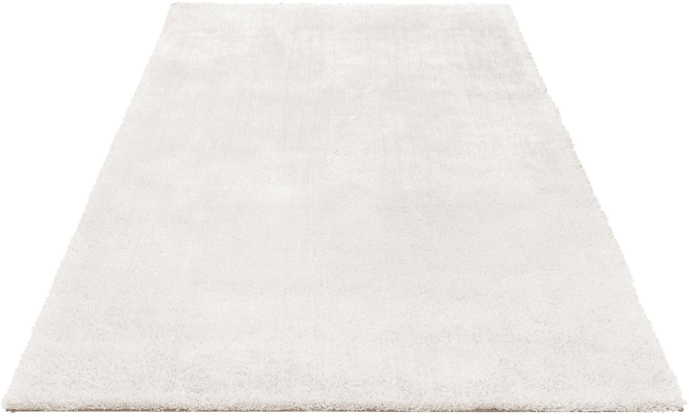 Hochflor-Teppich Deman, Home affaire, rechteckig, Höhe: 25 mm, Uni-Farben, Mikrofaser Teppiche, flauschig, Wohnzimmer, Schlafzimmer