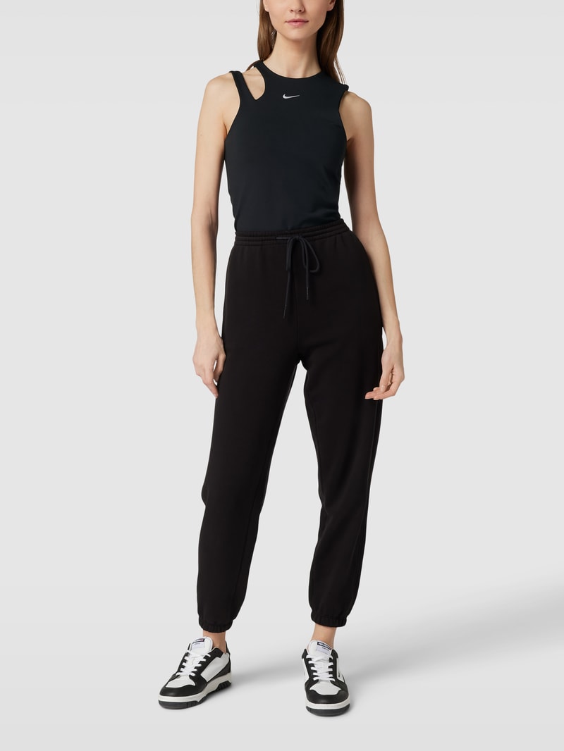 Body mit Logo-Stitching in schwarz