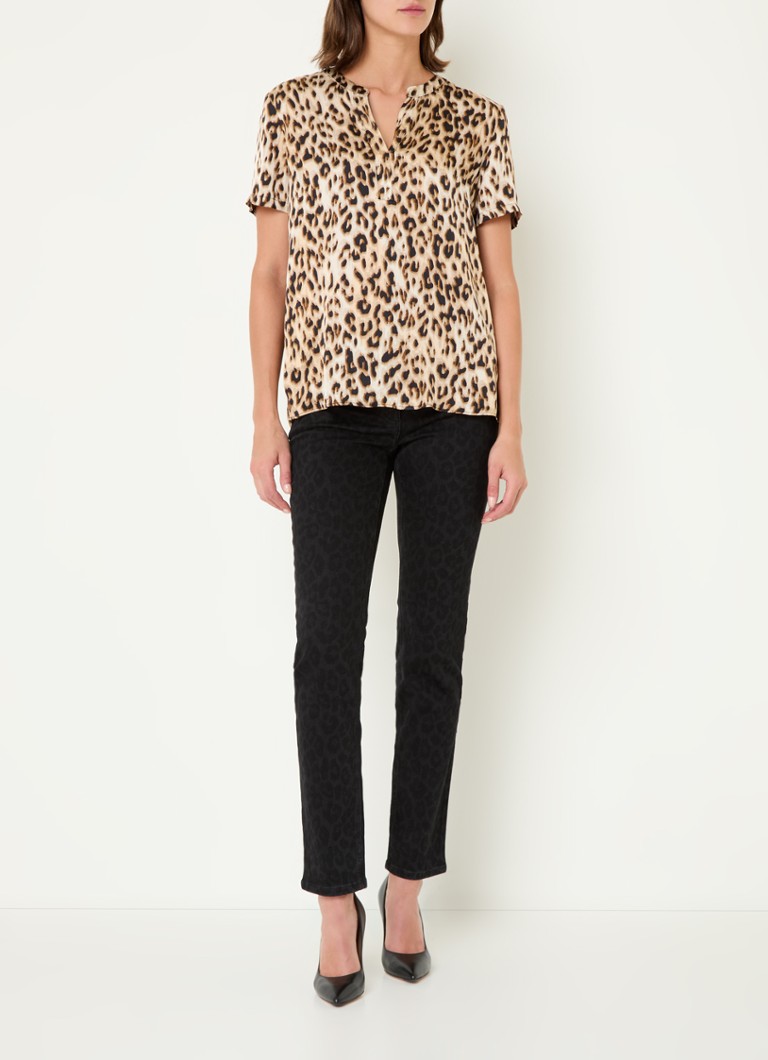 Top con scollo a V e stampa leopardata di Gerry Weber