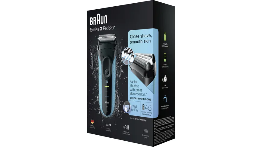 BRAUN Rasierer Series 3 ProSkin-3010s Wet&Dry