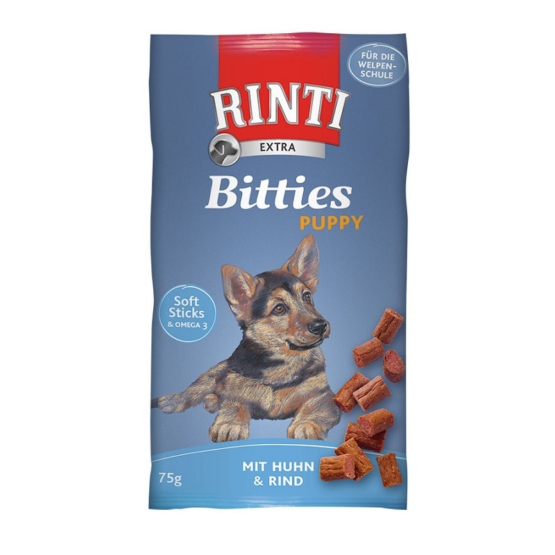 RINTI Snacks RINTI Bitties Puppy 16x75g Huhn & Rind