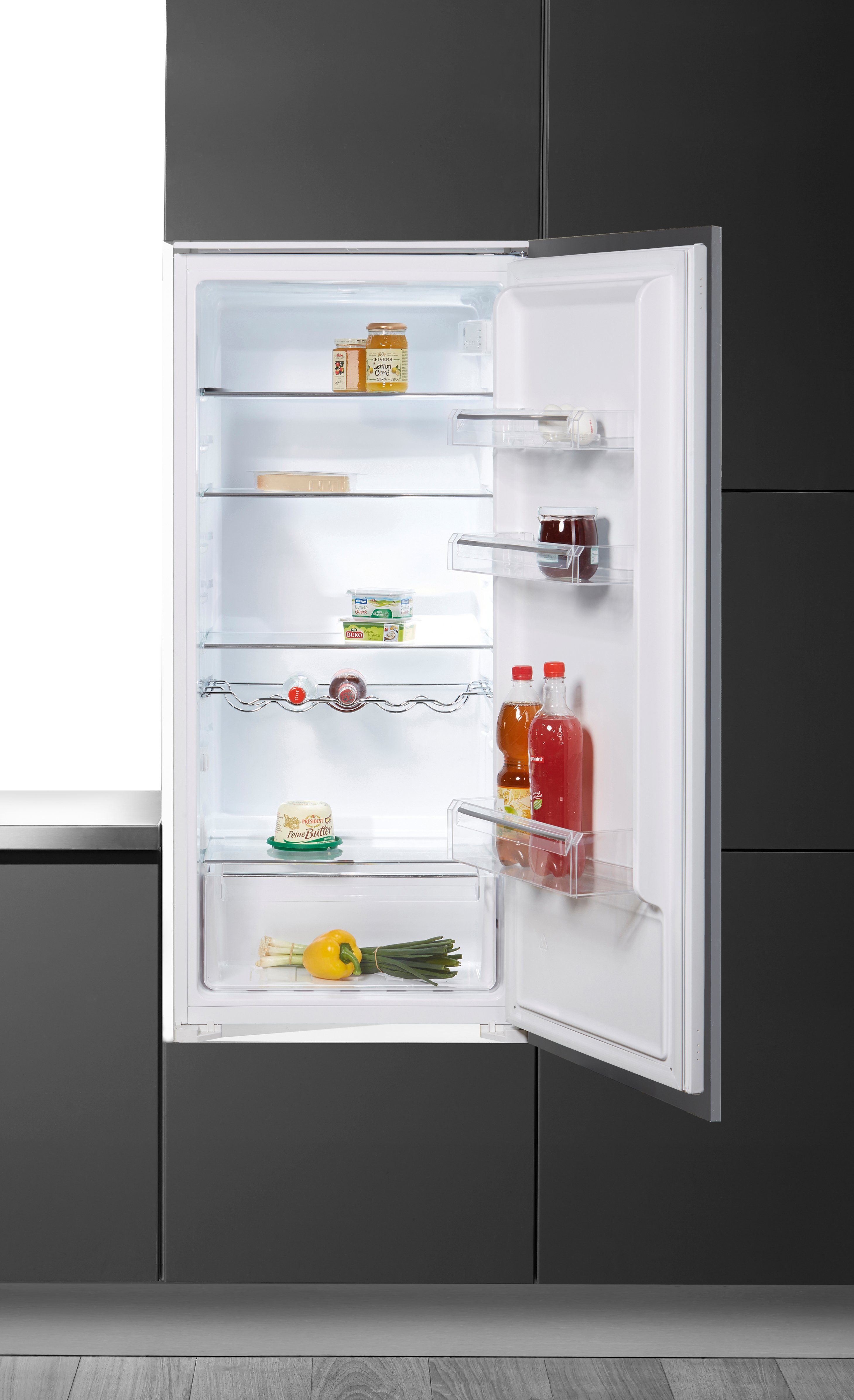Hanseatic Einbaukühlschrank HEKS12254F, 123 cm hoch, 54 cm breit