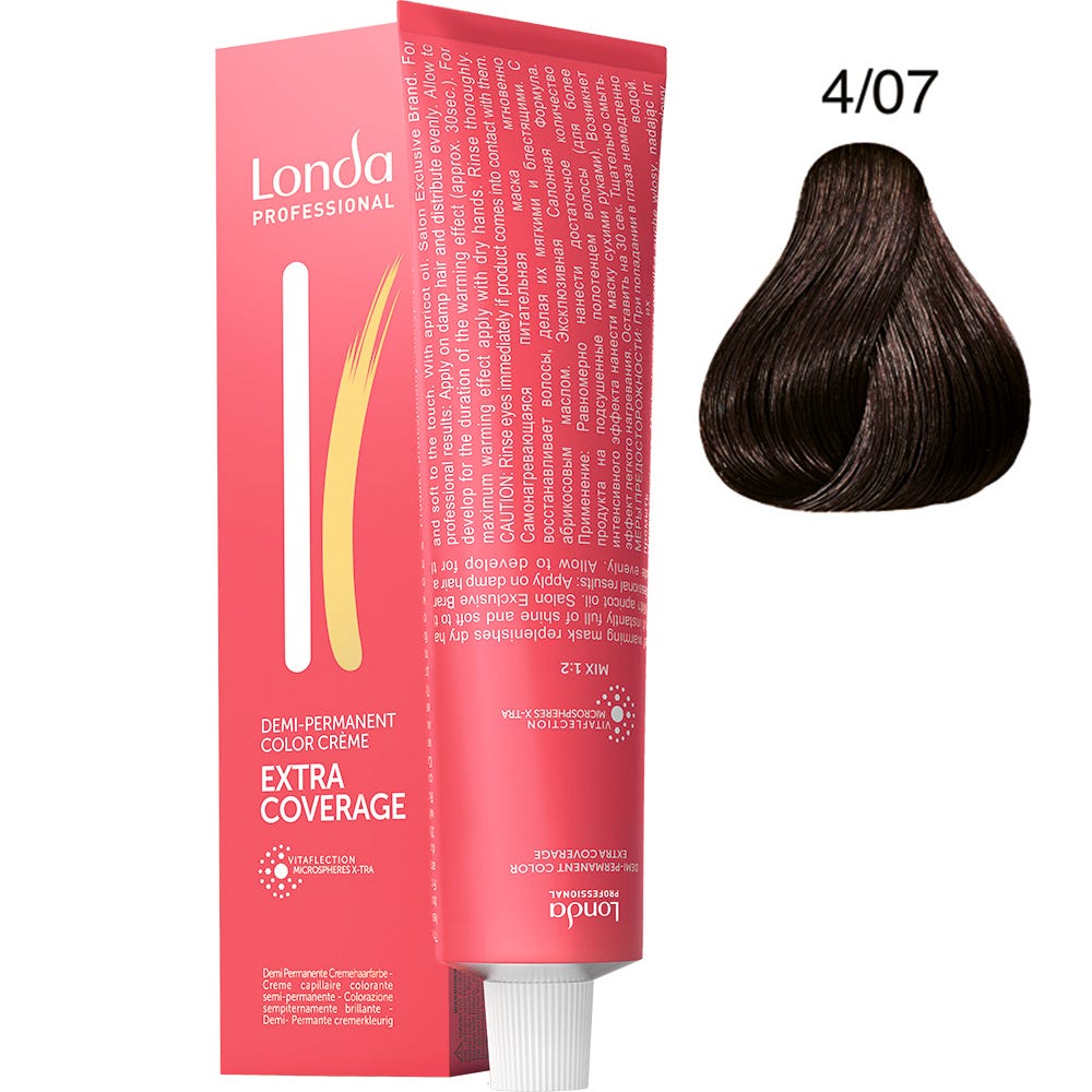 Londa Extra Coverage 4/07 mittelbraun natur-braun 60 ml