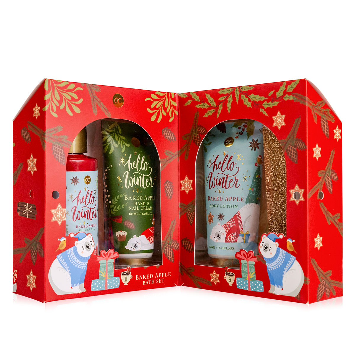 accentra Badeset HELLO WINTER in Geschenkbox