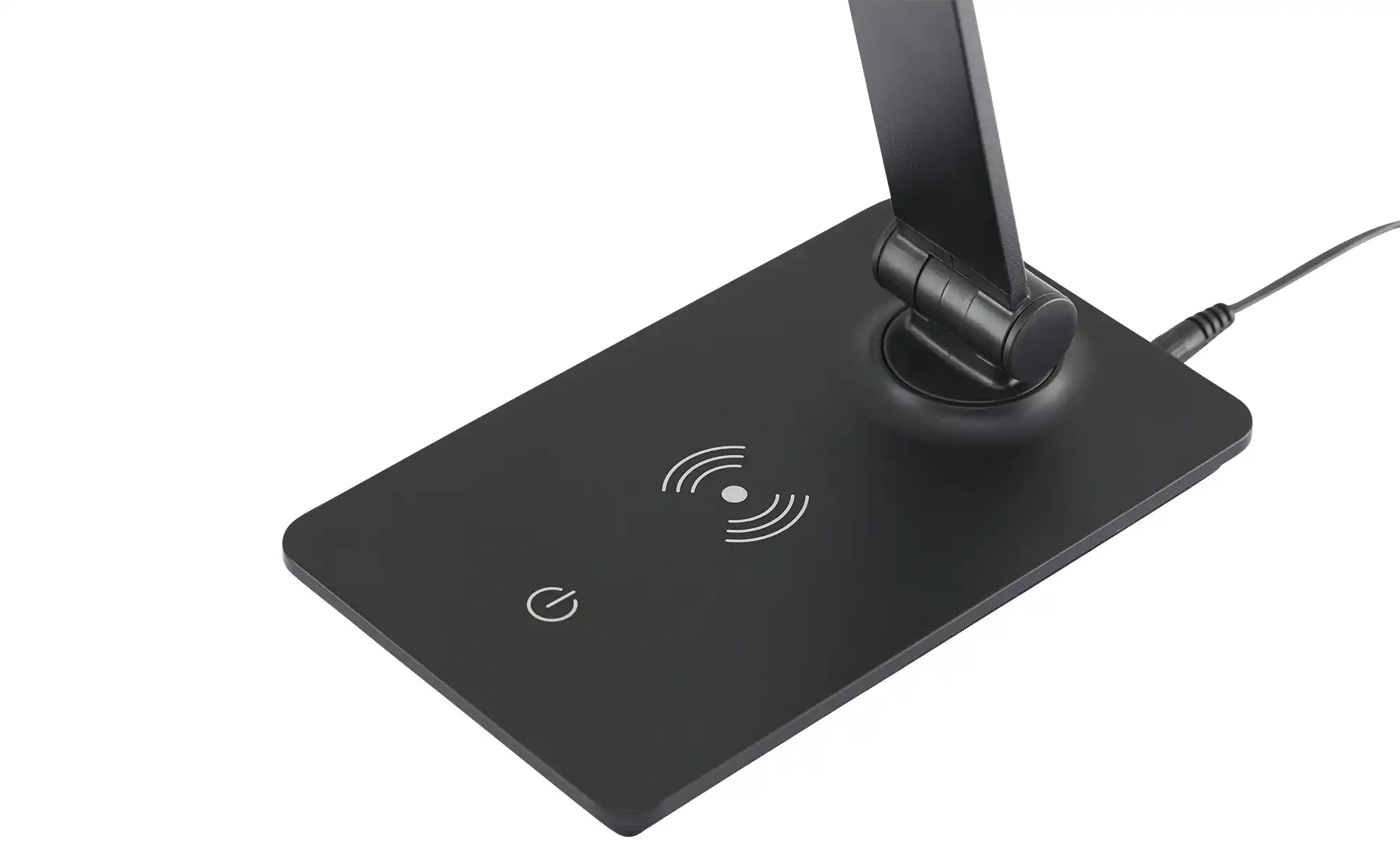 KHG LED-Tischleuchte, schwarz mit Qi-Charger