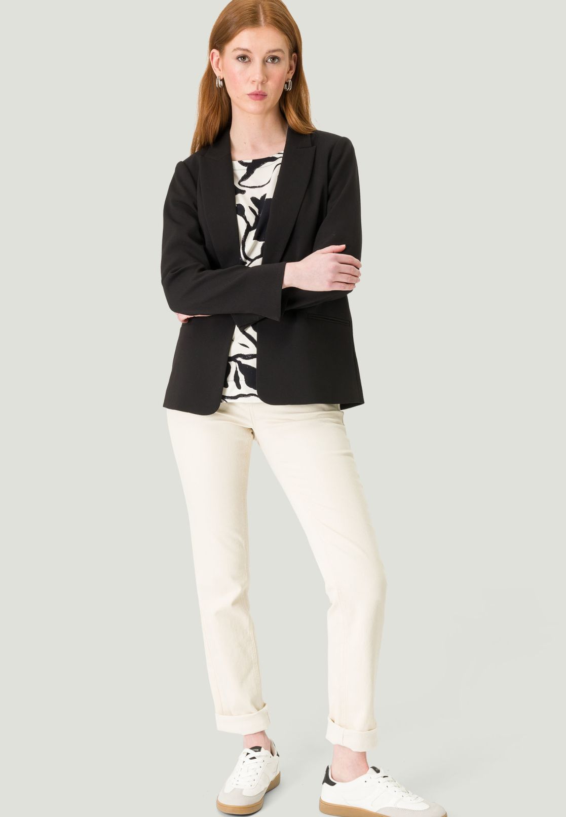 Eleganter Blazer mit Paspeltaschen