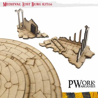 MDF Terrain Scenery: Medieval Lost Burg 06