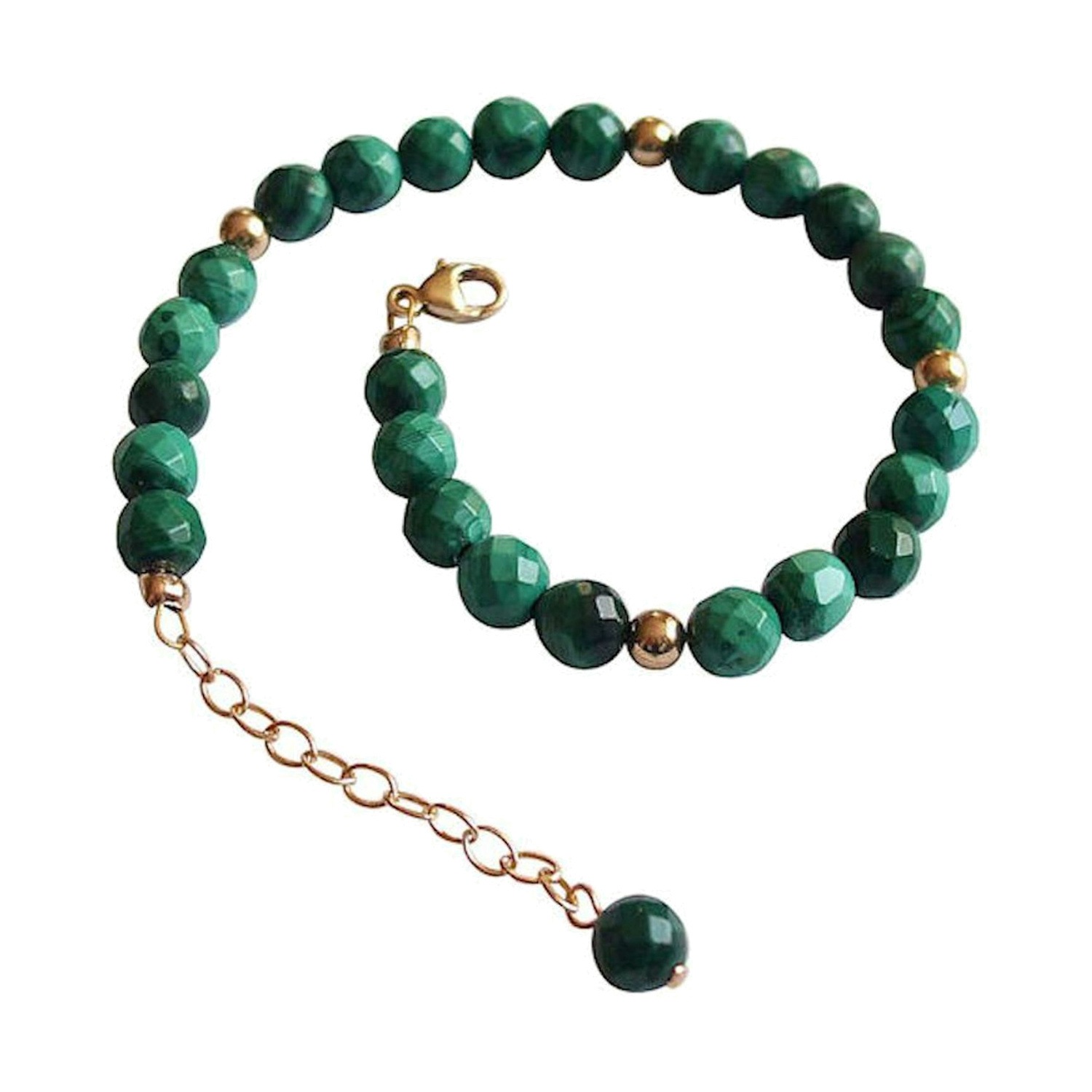 Armband 'Malachit - Facettiert'