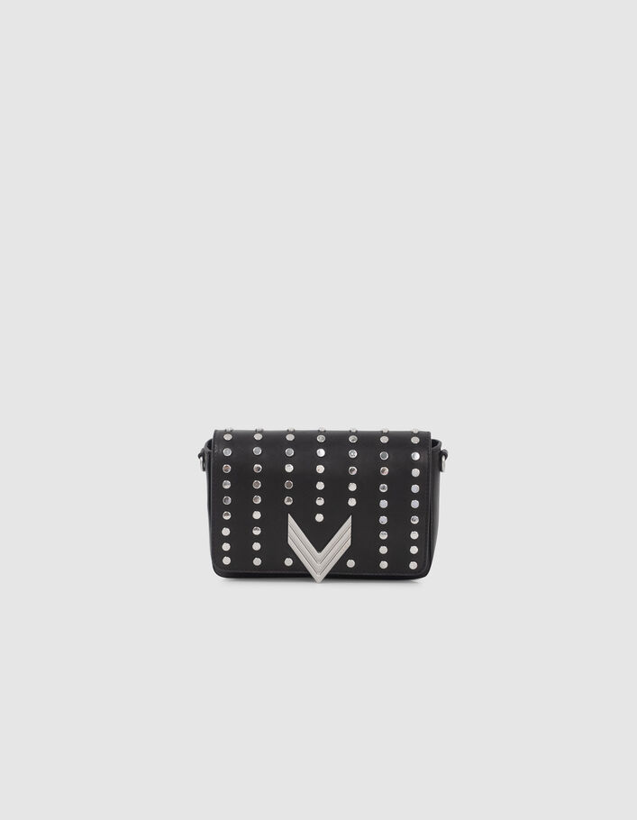 Le sac 111 noir cuir maxi clous Femme