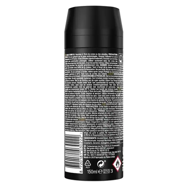 Axe Gold Temptation deodorantti ja vartalosuihke 150ml