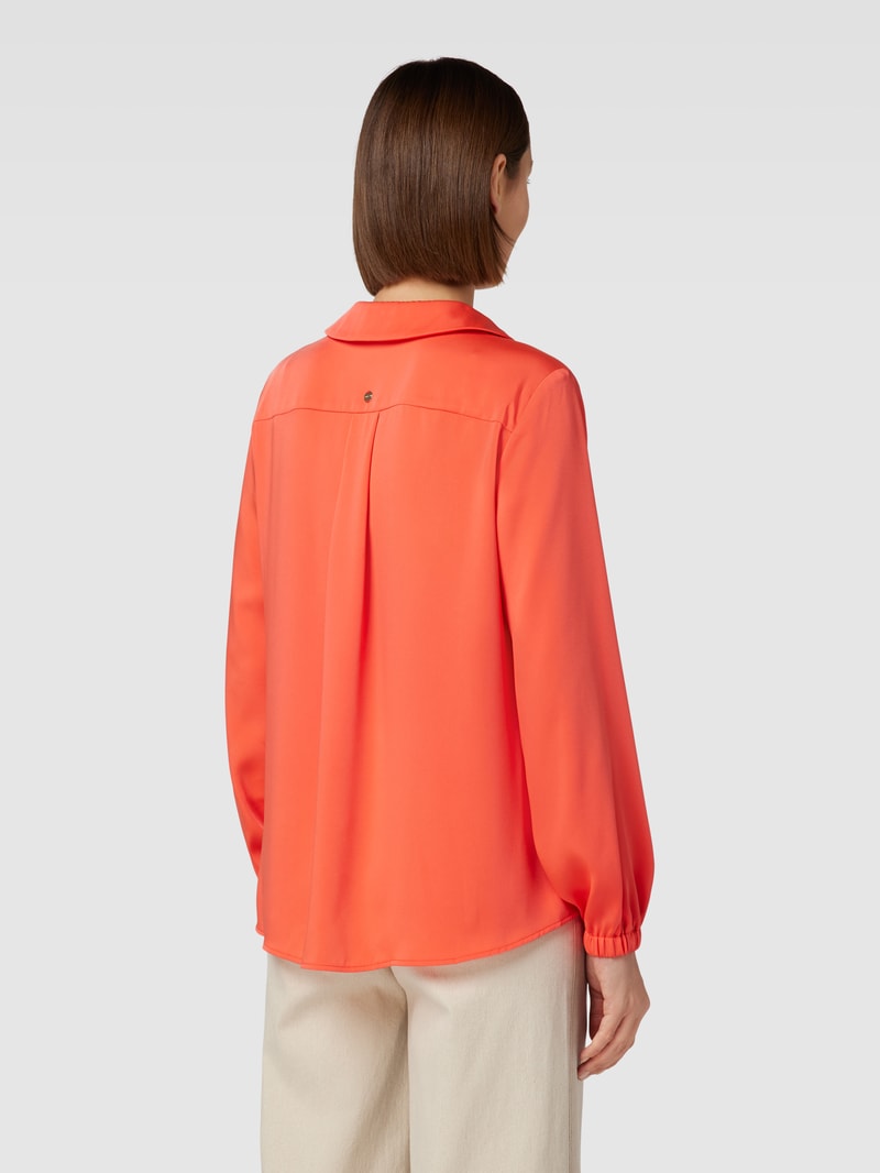 Bluse mit V-Ausschnitt in rot