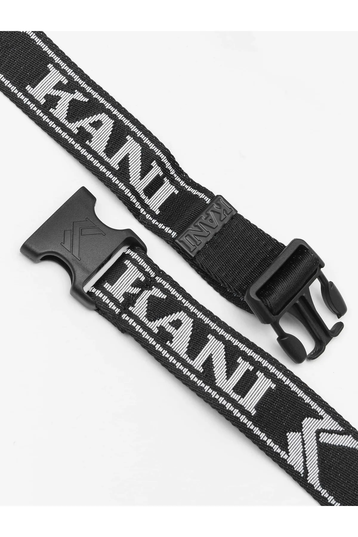 KARL KANI  Accessoires KKMACCQ22004BLK College Click Gürtel schwarz/weiß
