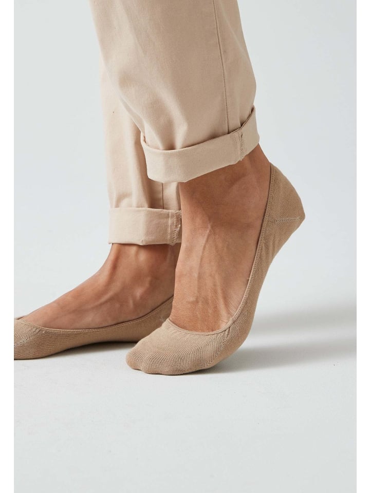 SNOCKS Ballerina Socken aus Bio-Baumwolle 6 Paar in Beige günstig kaufen