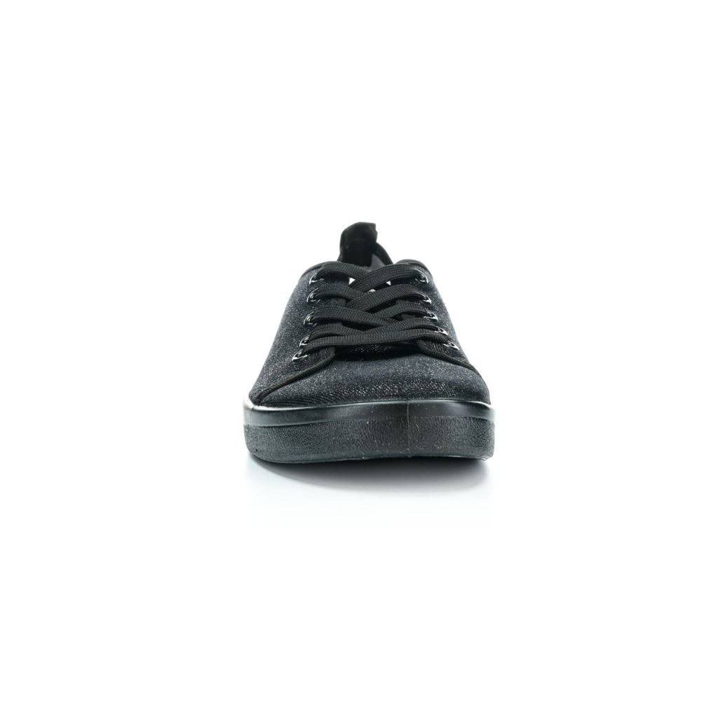 Anatomic STARTER A06 Barfußsneakers Schwarz mit Schwarz und Glitzer
