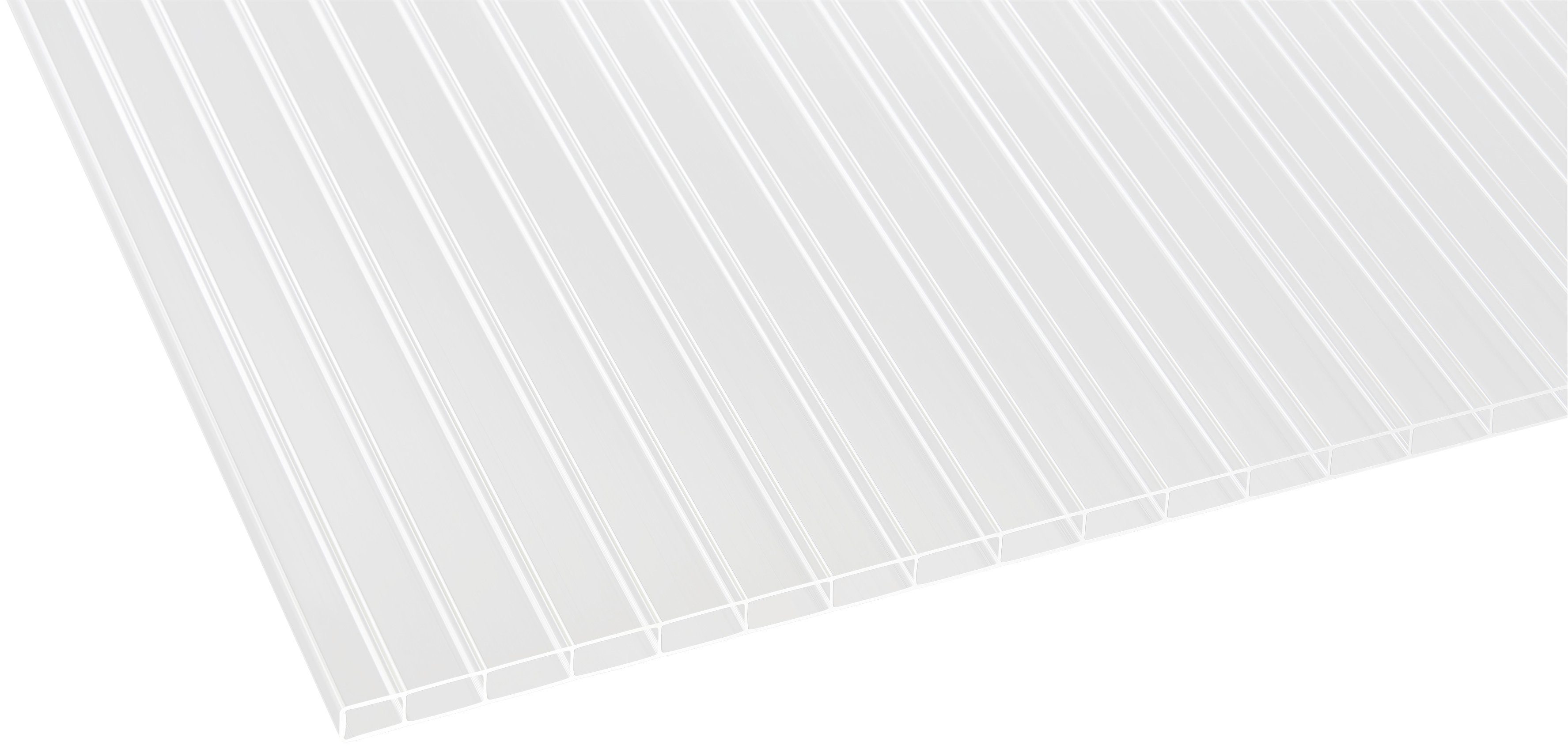 GUTTA Terrassendach Premium, BxT: 1014x506 cm, Bedachung Dachplatten, BxT: 1014x506 cm, Dach Acryl klar