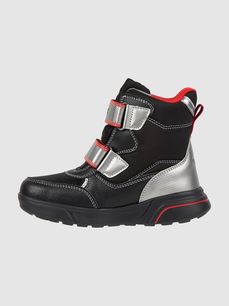 Boots mit Klettverschlüssen Modell 'Sveggen' in schwarz