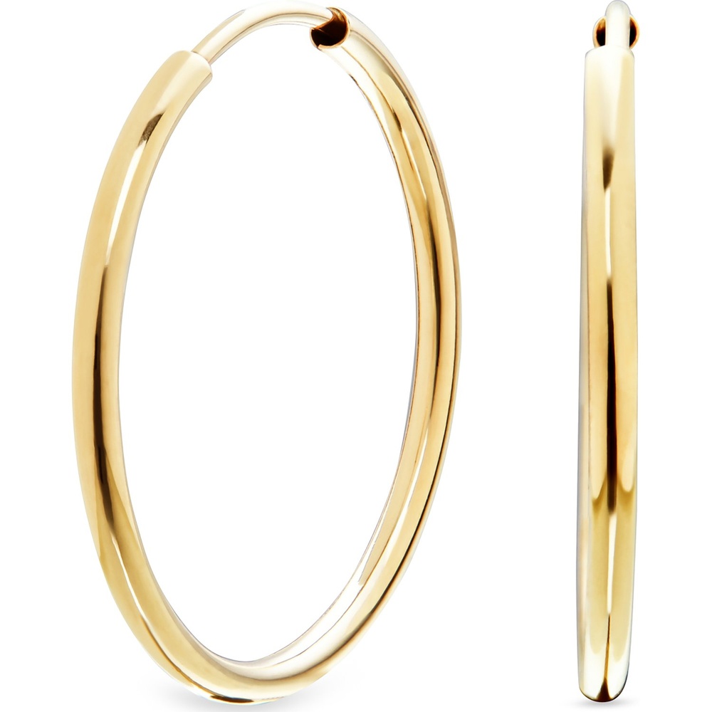 FAVS Créoles 585 Or jaune Boucles d'oreilles