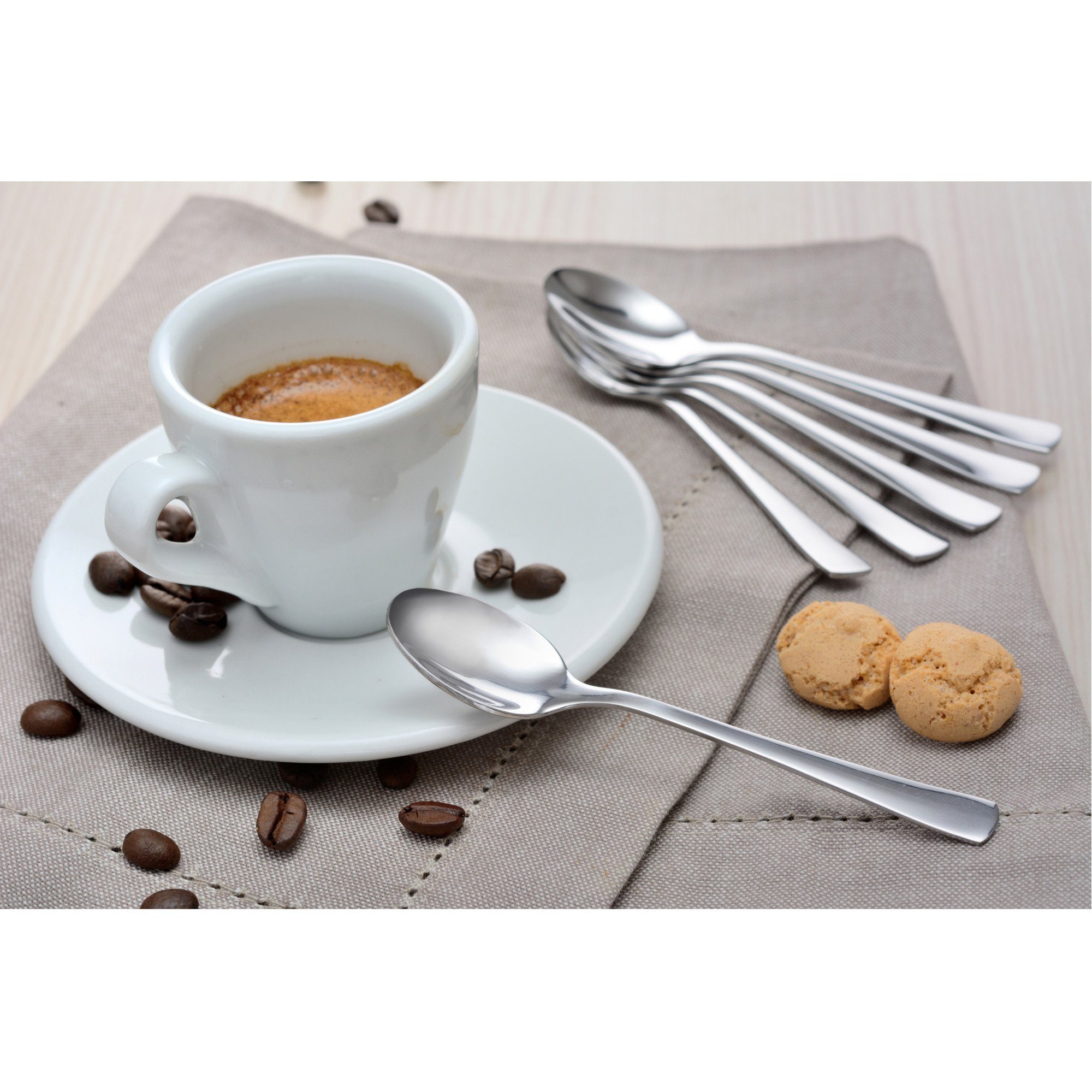 GRÄWE Espressolöffel GRÄWE Espressolöffel 6 Stück, Edelstahl, Serie Würzburg