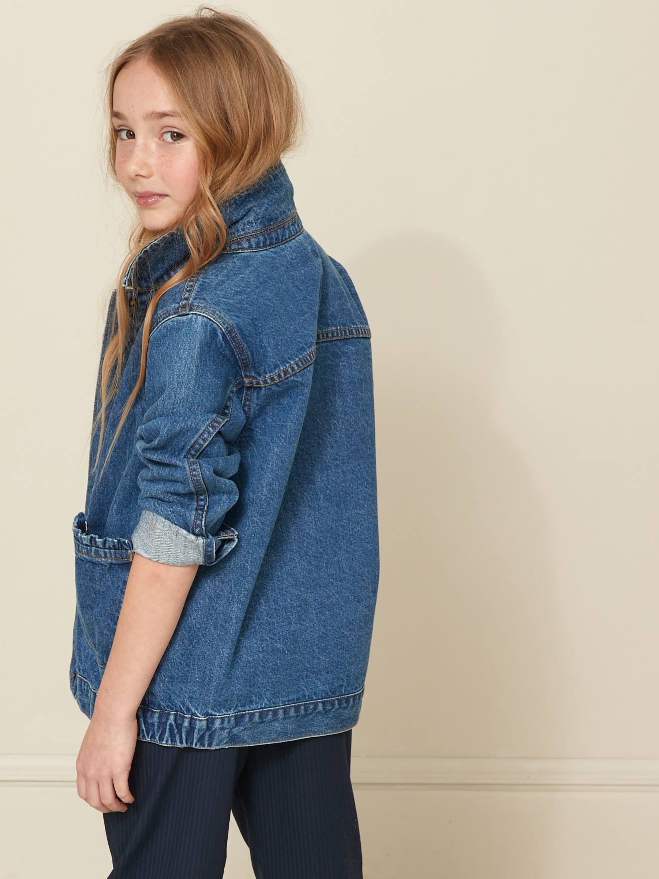 Cyrillus Mädchen Jeansjacke CYRILLUS - blue stone