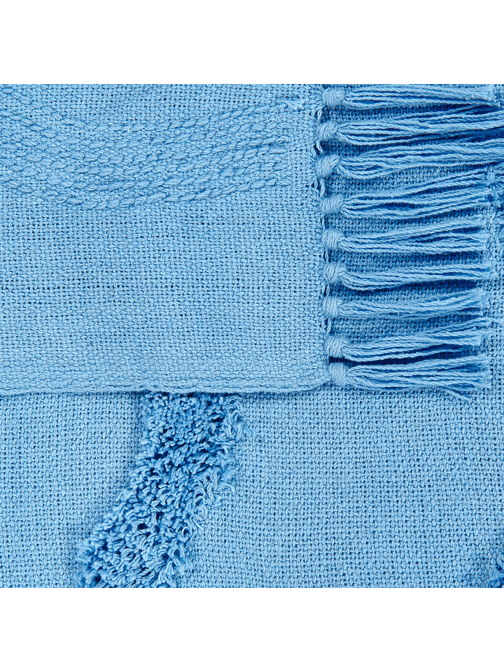 Beliani Kuscheldecke KHARI in Blau - (W) 125 x (H) 1 x (L) 150 cm günstig kaufen onesize