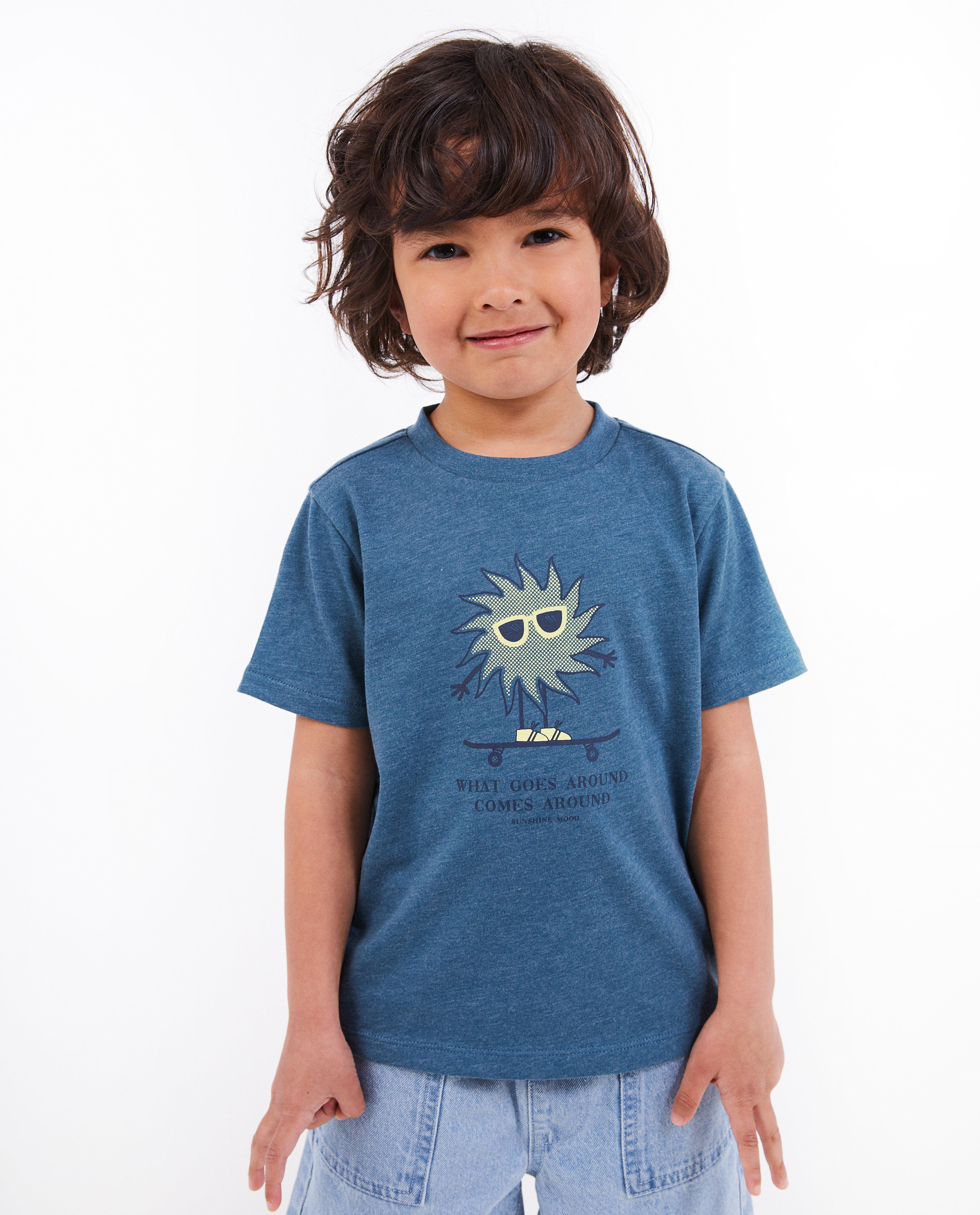 Tricou Besties cu imprimeu albastru