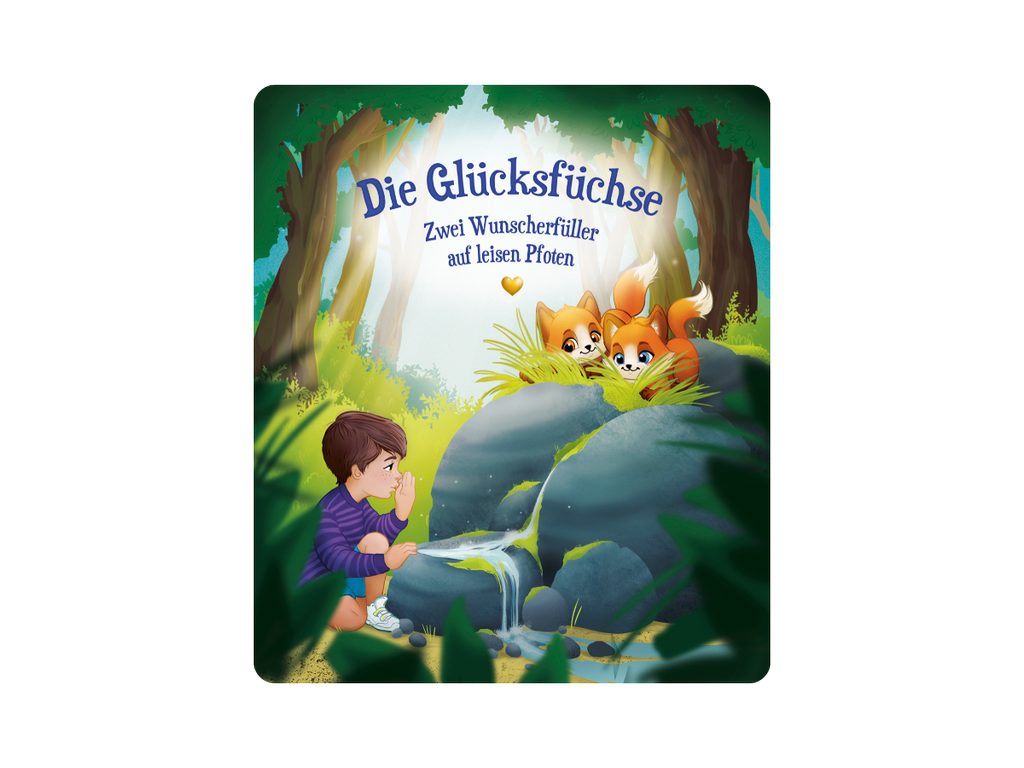 tonies Hörspielfigur Tonies -Die Glücksfüchse, (1-St), Magnethaftend, handbemalt, integrierter NFC-Chip