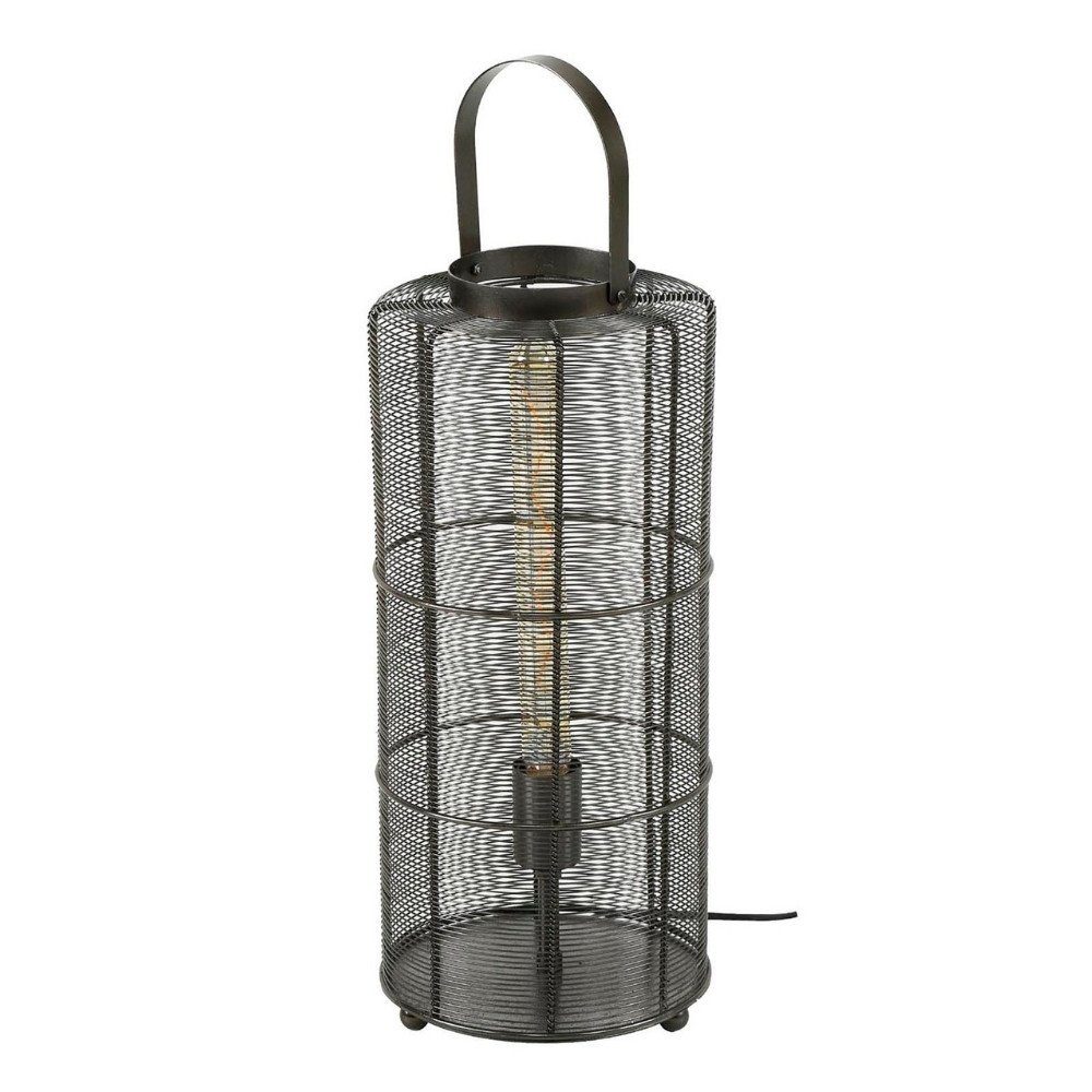 famlights Stehlampe, Stehleuchte Levi in Altsilber E27 1-flammig 430mm, keine Angabe, Leuchtmittel enthalten: Nein, warmweiss, Stehlampe, Standlampe