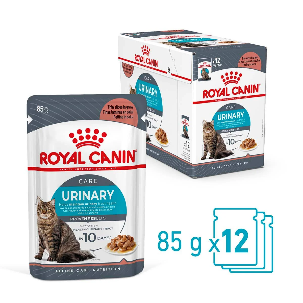 ROYAL CANIN URINARY CARE Gravy Katzennahrung Feucht zur Unterstützung der Harnwegsgesundheit
