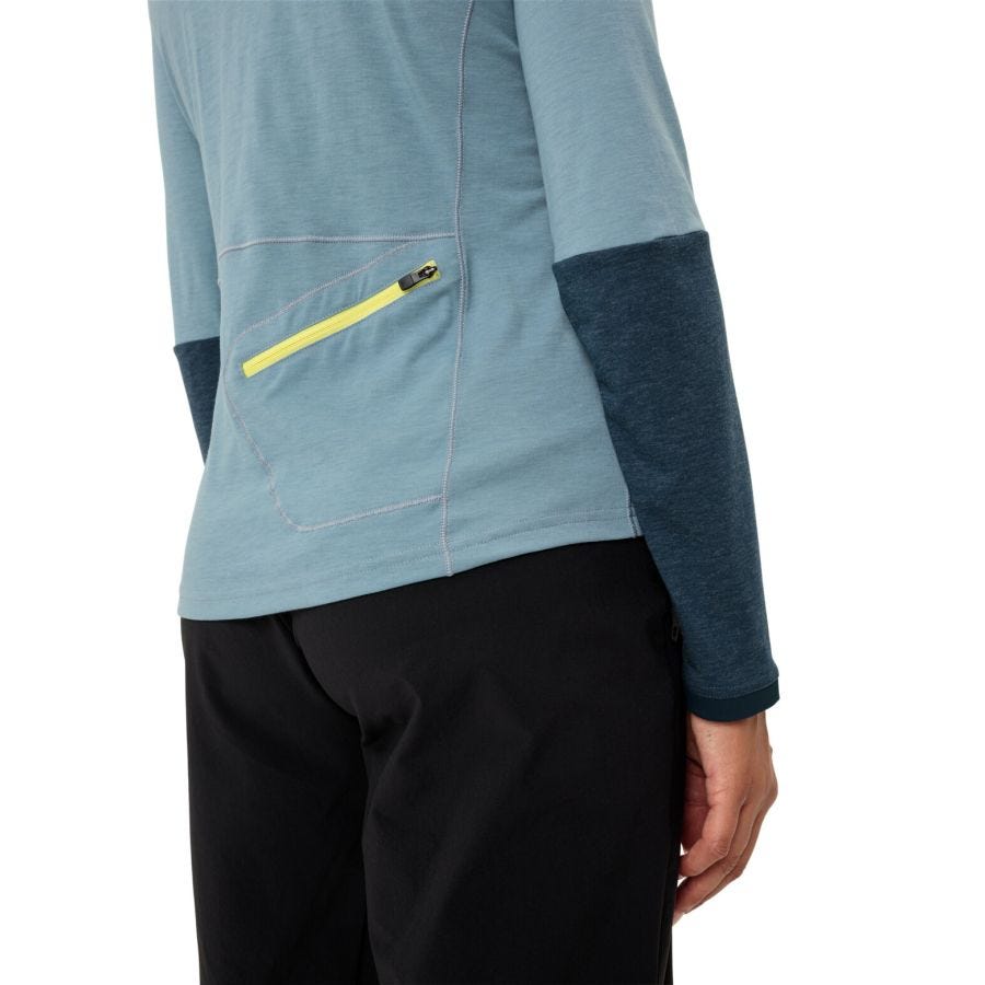Tremalzo Langarm Hoodie T-Shirt Damen