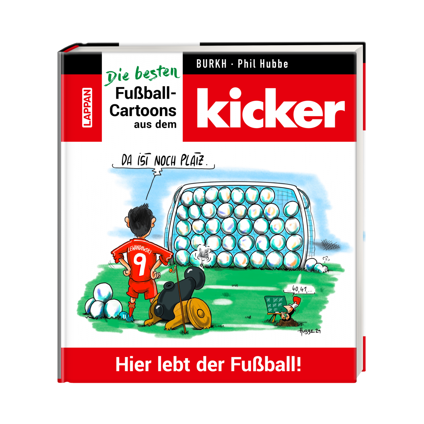 kicker Cartoon Buch- Hier lebt der Fussball!