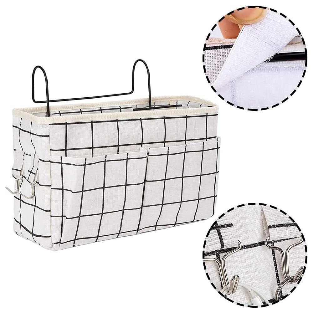 KOMIRO Betttasche Bett Tasche Multifunktionale zum Einhängen mit Darhthaken 2 Stück (2-tlg)