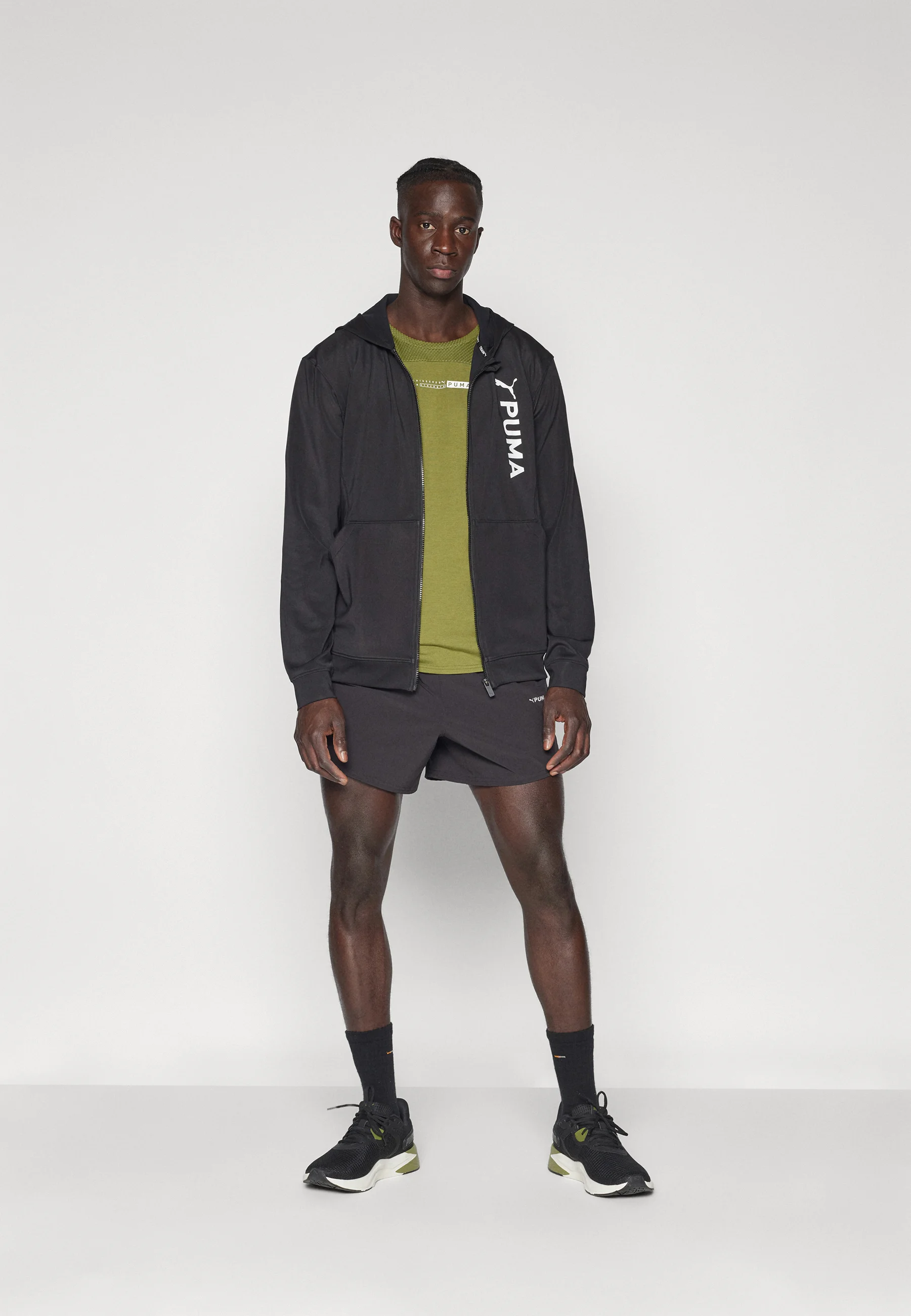 Puma FIT DOUBLE HOODIE - Chaqueta deportiva