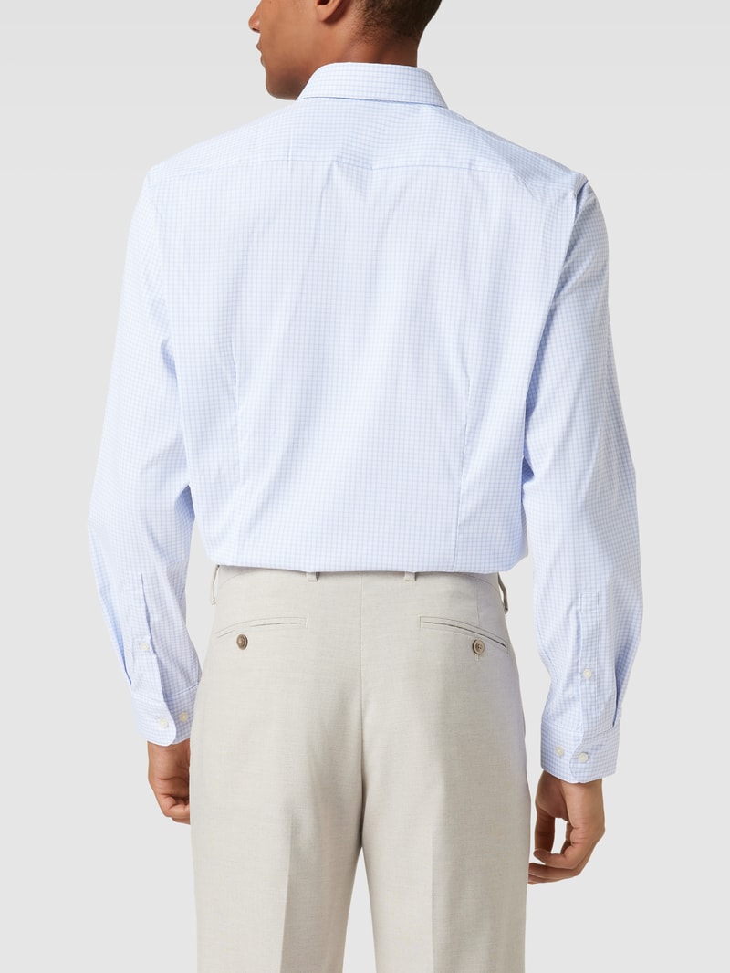 Business-Hemd mit Allover-Muster in bleu