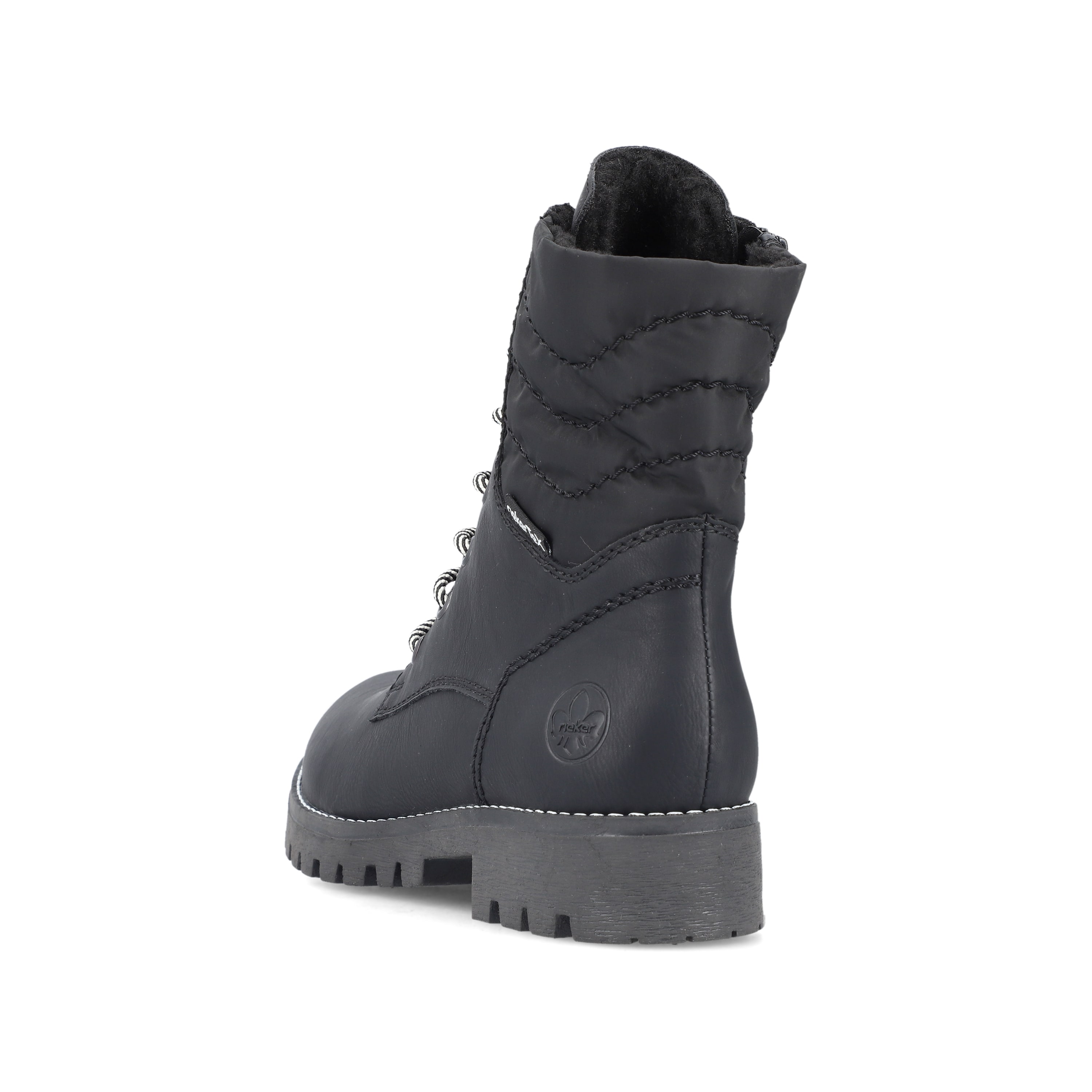 Rieker Damen Biker Boots asphaltschwarz