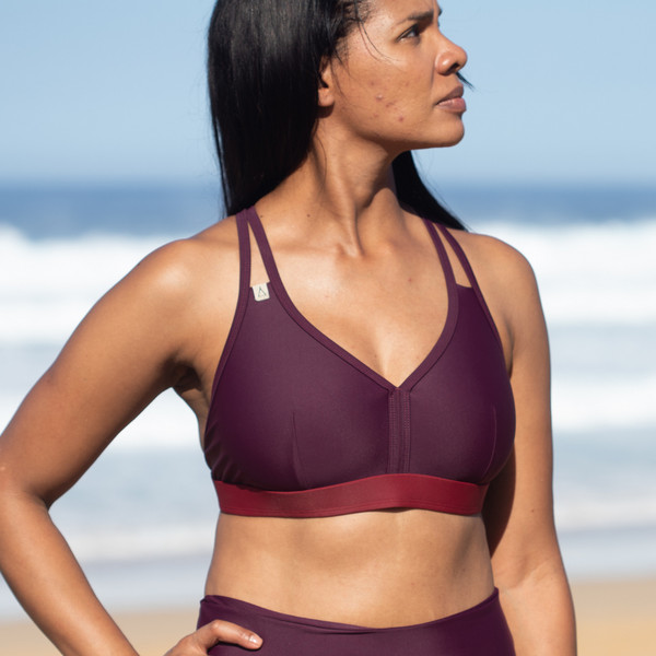 BIKINI TOP WILD DARK BERRY Damen - Bikini