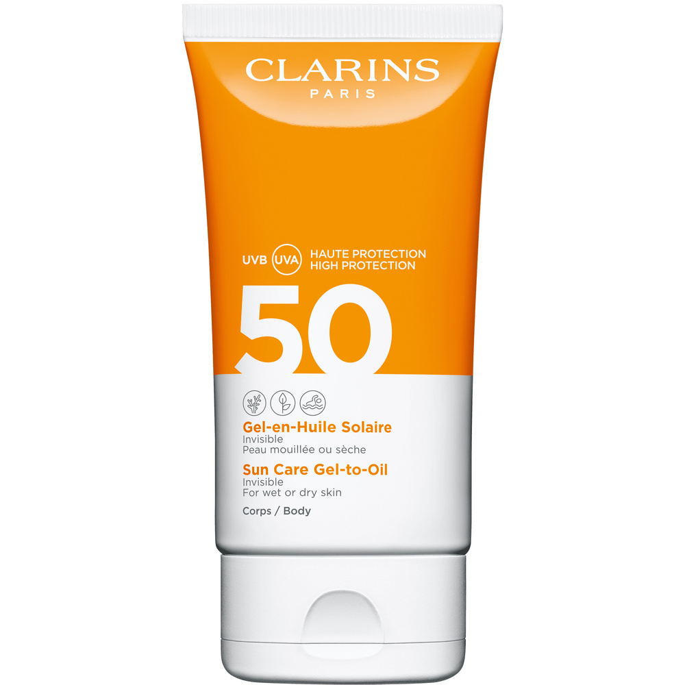 Clarins Gel-en-Huile Solaire  Corps UVA/UVB SPF50 Crème solaire