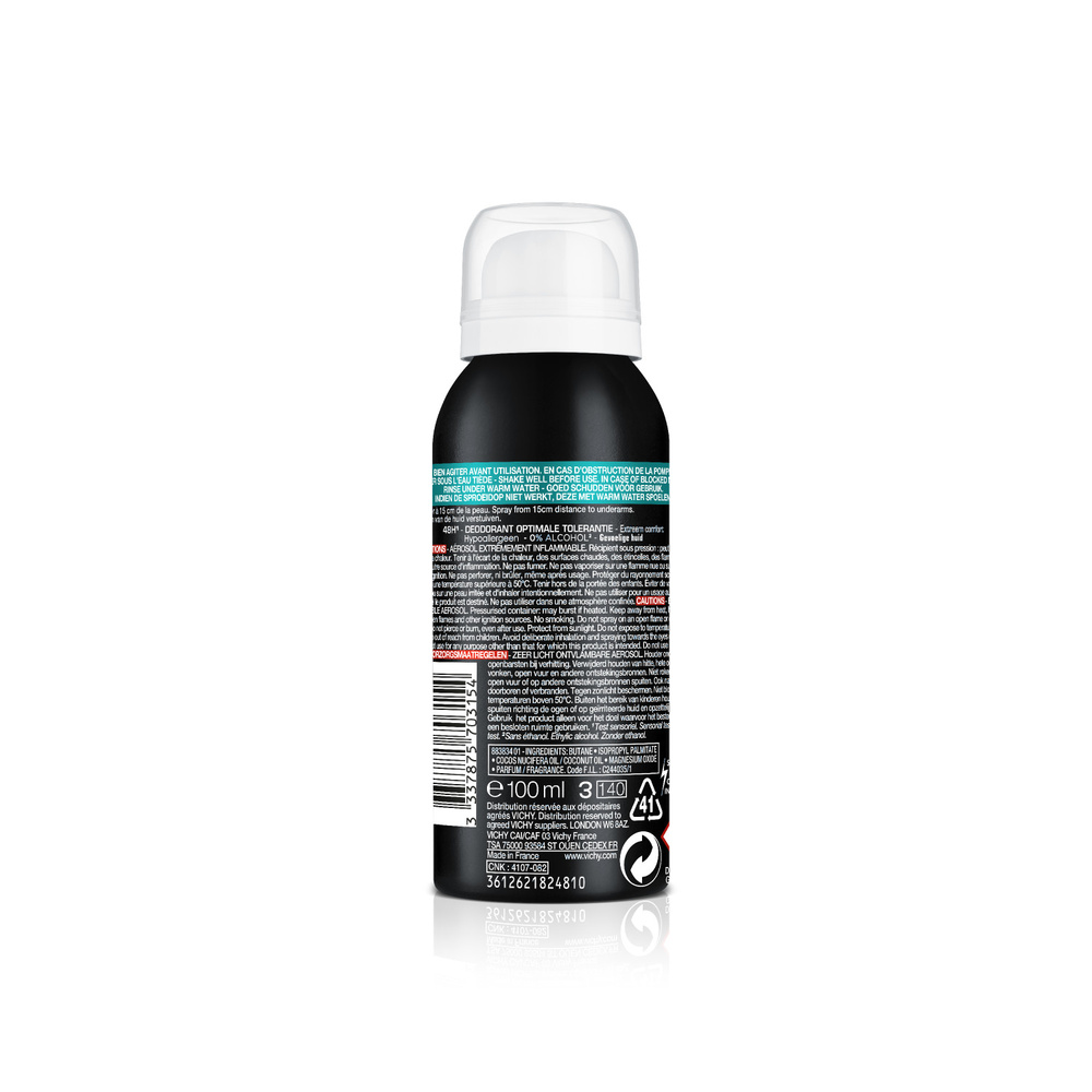 Vichy Homme Déo pour Homme Peau Sensible Format Atomiseur Compréssé