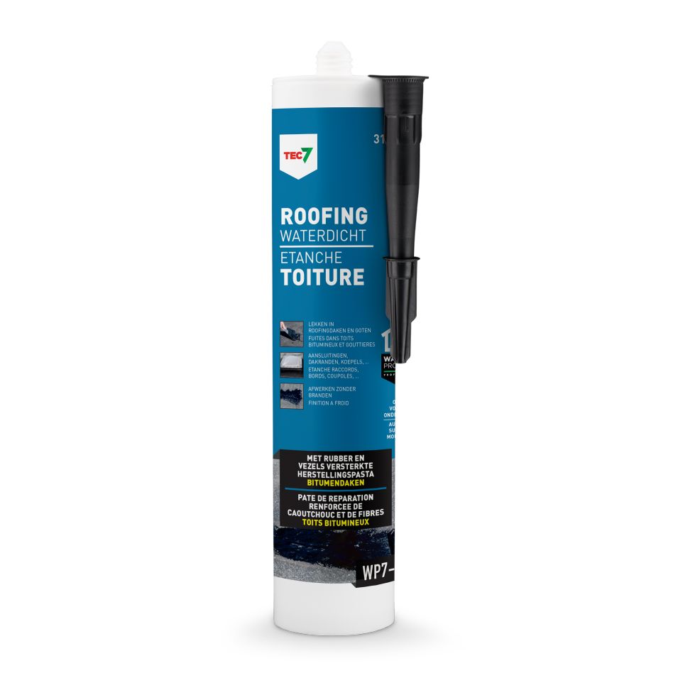 TEC7 602150000 WP7-301 Cartucho de pasta impermeabilizante para reparación de techos, 310 ml
